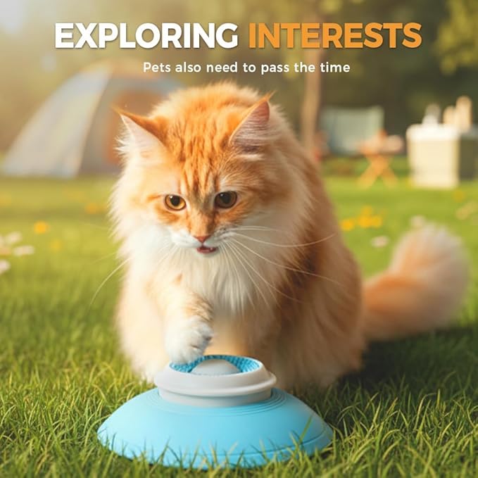 New Lick Sphere Dog,Feeder Dog Bowls for Liquid Treat,Large Medium Small Breeds Dietary Supplement/Post-op Nutrition,Interactive Slow Feeder & Anxiety Relief Treat (Blue -2pcs)
