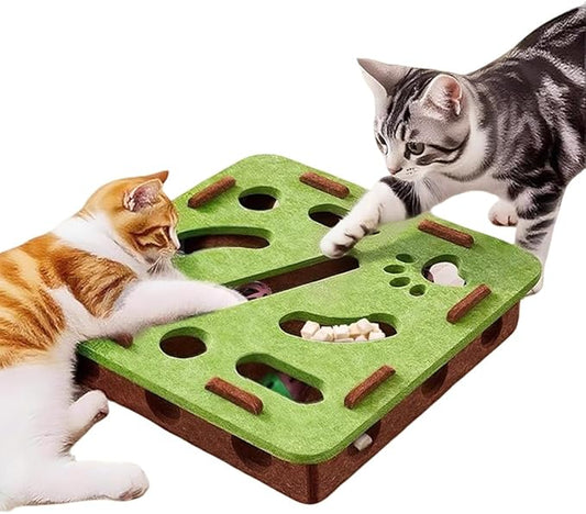Dog Puzzle Toy for Mental Stimulation, Interactive Slow Feeder & Treat Dispensing Enrichment Toy for Dogs and Cats