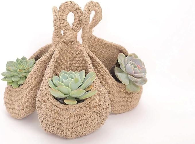 Jute Wall Hanging Fruit Basket |Wall Hanging Storage Jute Basket for Organizing & Decor|Wall Storage Fruit Wall Hooks for Kitchen Wall Home,Restaurant storageVegetable Pack of 1