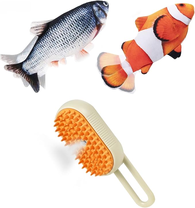 Interactive Cat Toys & Cat Steam Brush