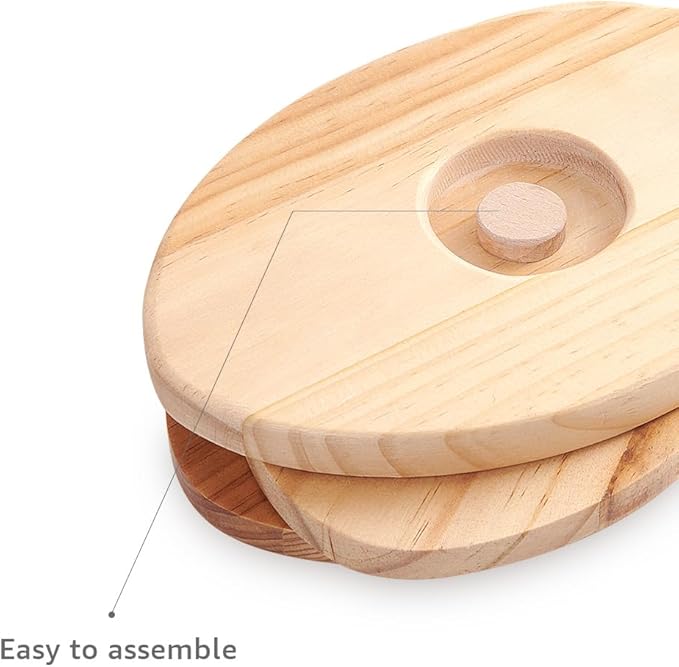 Wooden Football Dog Puzzle Toys | Interactive Treat Puzzle Enrichment Dog Toy - for Small/Medium/Large Dogs