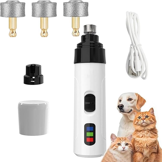 Silent Groom Pro Pet Nail Grinder | Whisper Quiet Claw Trimmer for Dogs, Cats and Other Animals,Ideal for Sensitive Dogs of All Breeds & Sizes