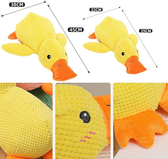 Calming Duck Dog Toy,Emotional Support Duck for Dogs (Green 18 * 15 in)