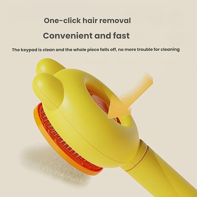 3-Set Self-Cleaning Pet Grooming Brush - Deshedding Tool for Dogs & Cats, Skin Friendly Hair Remover for Long & Short Haired Pets, Professional Dog & Cat Brush for Shedding Control(Pink)