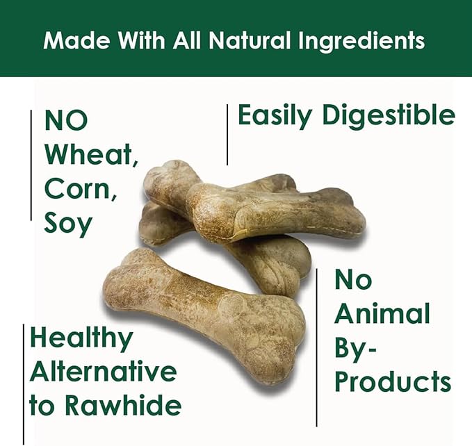 Bonies Natural Skin & Coat Formula Small-Sized Single Bone - Promote Silky Coat & Healthy Skin, Healthy Teeth & Fresh Breath, Low Calories - Chicken Flavor, Small Dog, 1 Bone