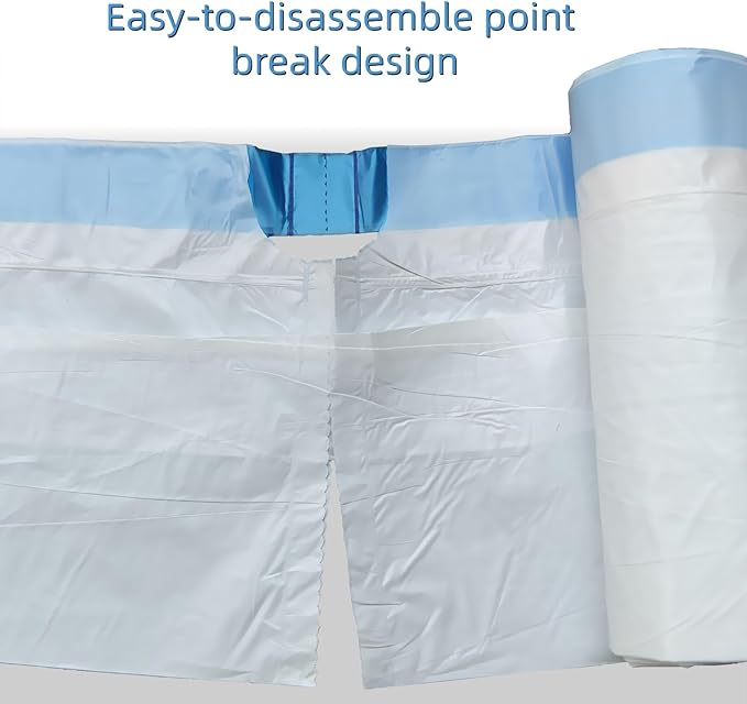 Cat Litter Box Liners for Automatic Self-Cleaning Litter Boxes, Heavy-Duty Tear-Resistant Leak-Proof Bags with Drawstring Closure, 25.6in×11.8in, FOXORU (40)