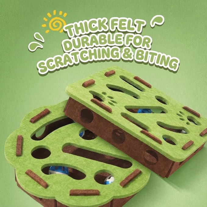 Dog Puzzle Toy for Mental Stimulation, Interactive Slow Feeder & Treat Dispensing Enrichment Toy for Dogs and Cats