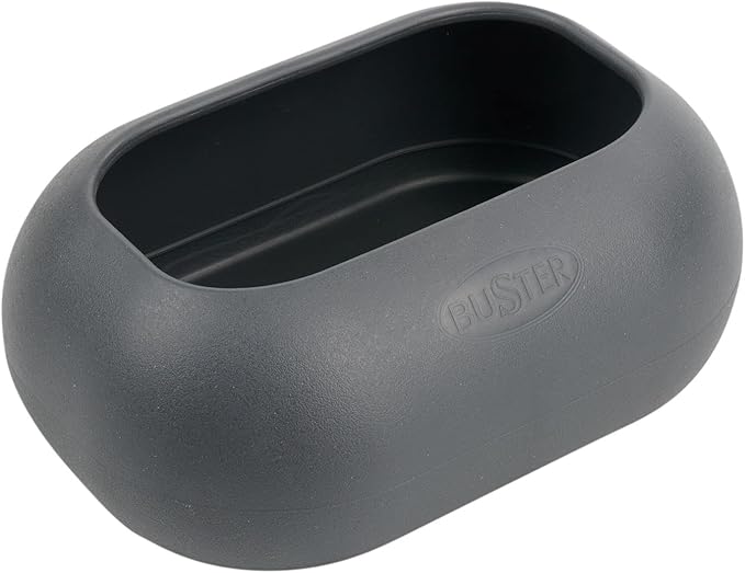 Buster IncrediBowl – 1 Liter /34 Oz., Dark Grey – Non-Tip, Long-Ear Friendly Food, No-Spill Bowl for Medium & Large Dogs – BPA-Free, Dishwasher Safe