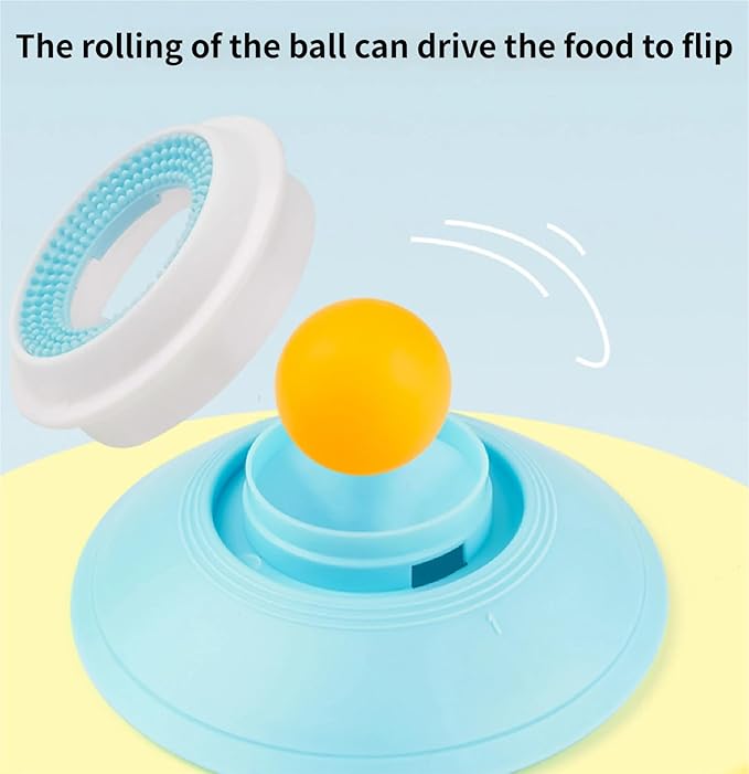 Dog Lick Ball,Licking A Ball Add More Fun Bowl, Dog Lick Ball Bowl,Licking A Ball for Dogs,Slow Down Eating Speed and Add More Fun for Your Dog and Cats. (Y*1PC)