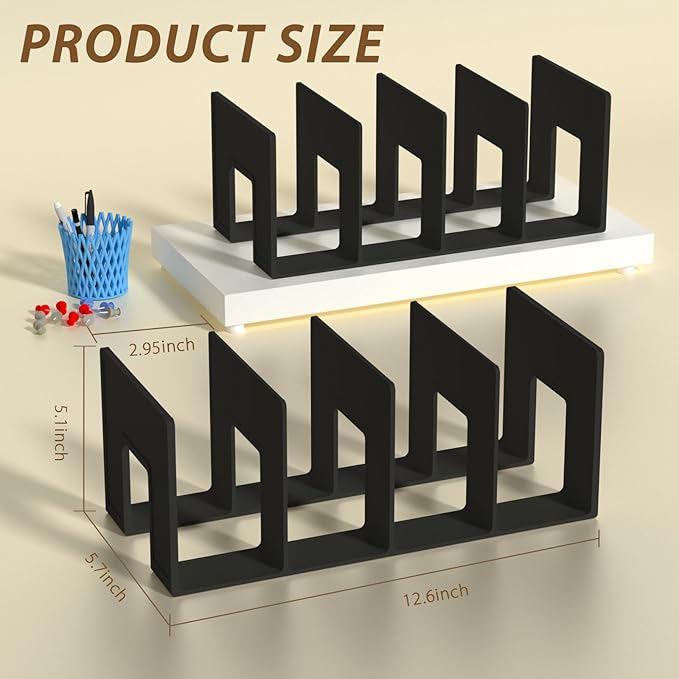 Kids Shoe Rack - 4 Pack Shoe Organizer for Toddlers & Children, Space-Saving Nursery Shoe Storage Shelf, Small Baby Shoes Display Rack for Closet/Entryway, for Desk File Book Organizer(Black)