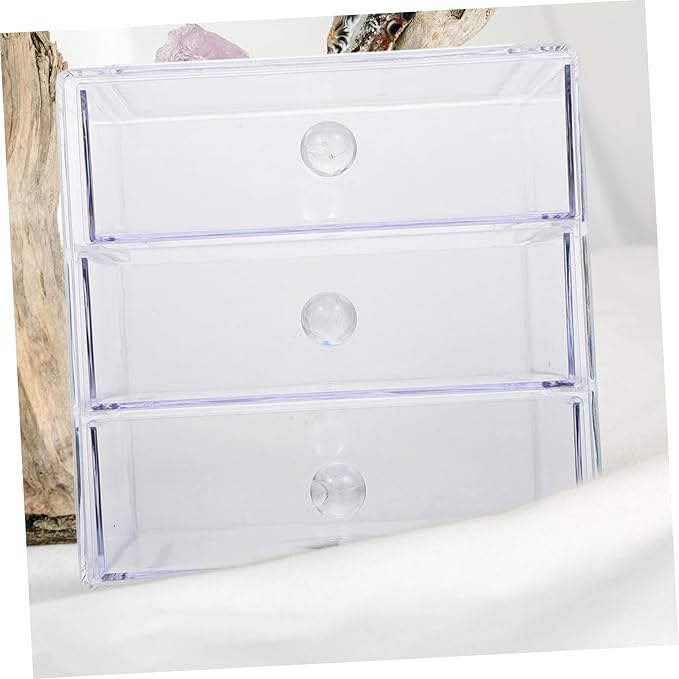 1pc Cosmetic Storage Box Acrylic Makeup Organizer Desktop Organizer Tidy Practical