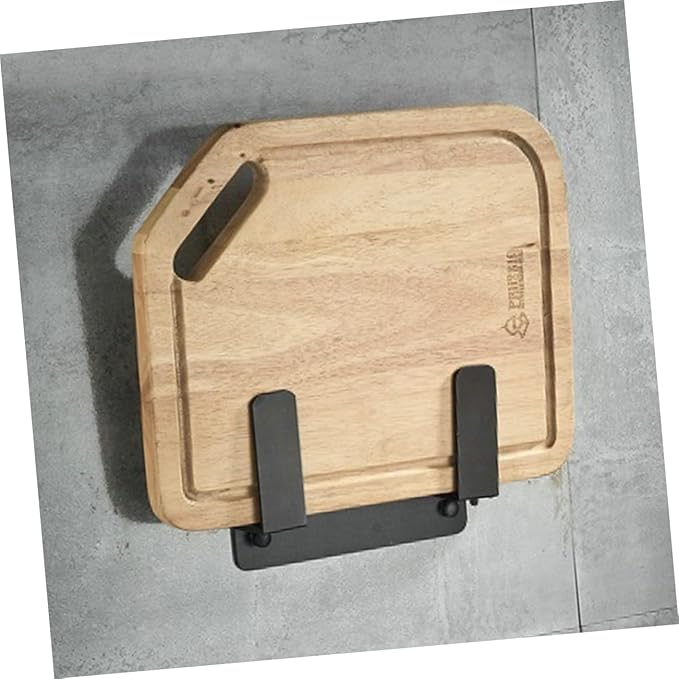 Unomor Wall Mount Cutting Board Rack and Pot Lid Holder Made of Aviation Aluminum Punch Free Kitchen Storage Organizer for Pan Covers and Utensils 7.28X3.54X1.96In