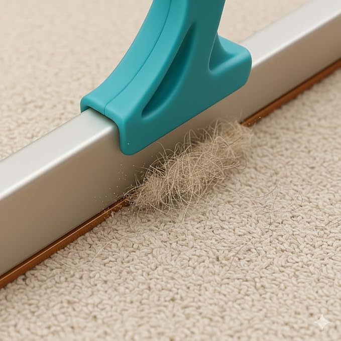 Carpet Rake for Pet Hair Removal 36-55" Adjustable Rake to Fluff Matted Carpet & Remove Dog Cat Hair, Stand-Up Cleaning Tool for Under Furniture & Large Areas, No-Bend Design
