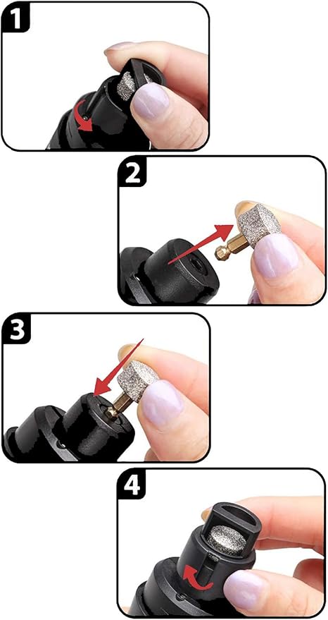 Silent Groom Pro Dog Nail Grinder, Quiet & Safe Pet Nail Grinder and Trimmer, Professional Low Noise Nail Clipper Alternative for Dogs (1+3*Replacement Header)