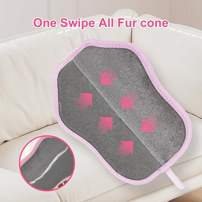 2025 Pet Hair Remover Gloves for Dogs & Cats - Electrostatic Grooming Mitt with Dual-Action Bristles | Reusable Washable Furniture Couch Car Lint Remover Tool
