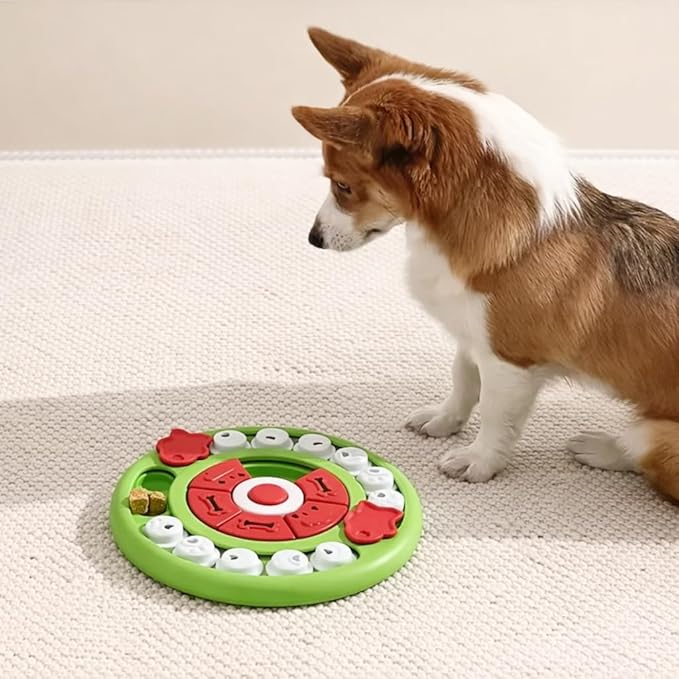 Interactive Dog Puzzle Toy – Treat Dispensing Slow Feeder Game for Mental Stimulation, Boredom Relief & Training, Non-Slip Food Puzzle Toy for Dogs
