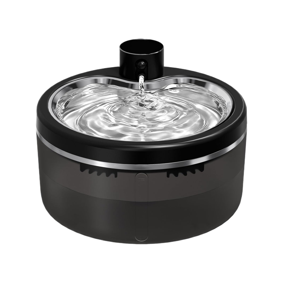 3L Cat Water Fountain Mute Pet Dispenser with Stainless Steel Tray and Intelligent Sensing