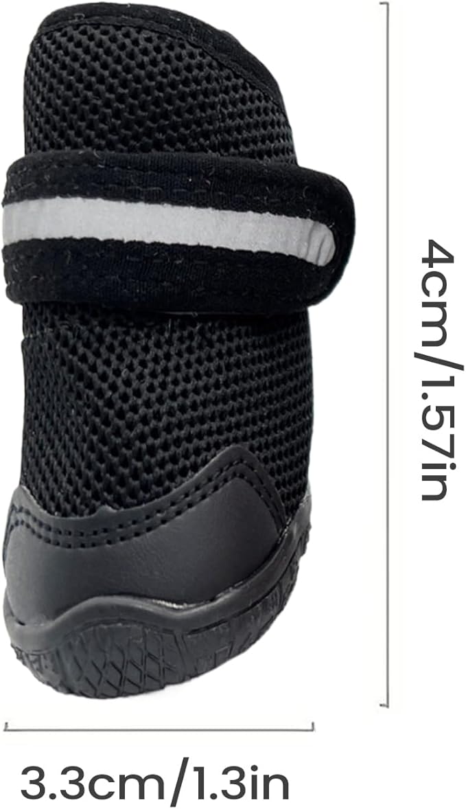 Dog Shoes | Elastic Breathable Anti-Slip Booties,Small Dog Shoes | for Puppy Pet Walking Camping Hiking Outside Floors Night
