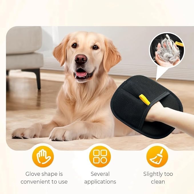 for Yomi Pet Hair Remover Glove, Cat Grooming Gloves, Reusable Static Removal Glove for Pet Hair, Versatile Dog Grooming Gloves for Couch, Furniture, Carpet, Car Seat (2PCS)