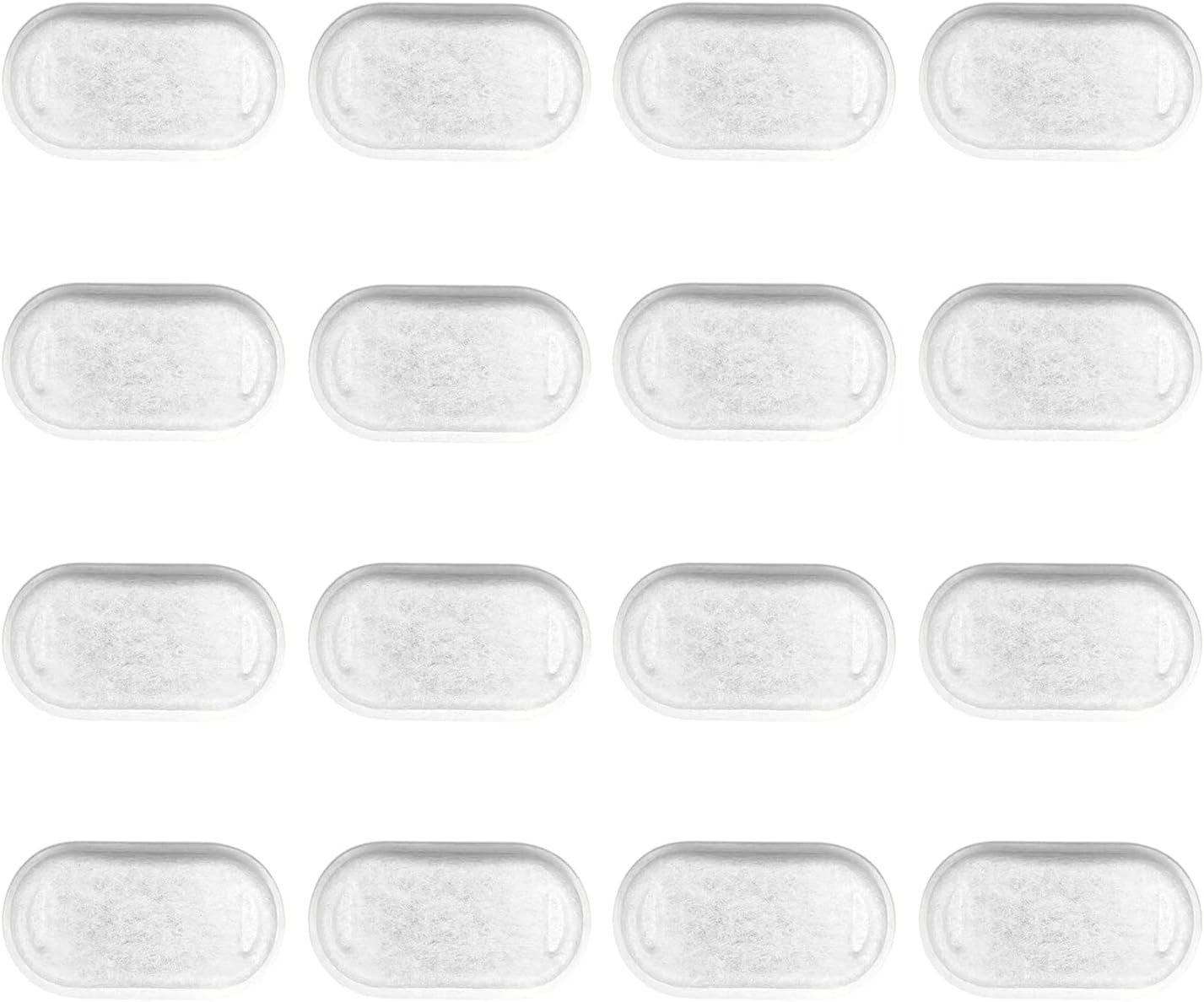 Cat & Dog Water Fountain Replacement Filters — 16 Pack | Activated Carbon, Stainless Steel Compatible