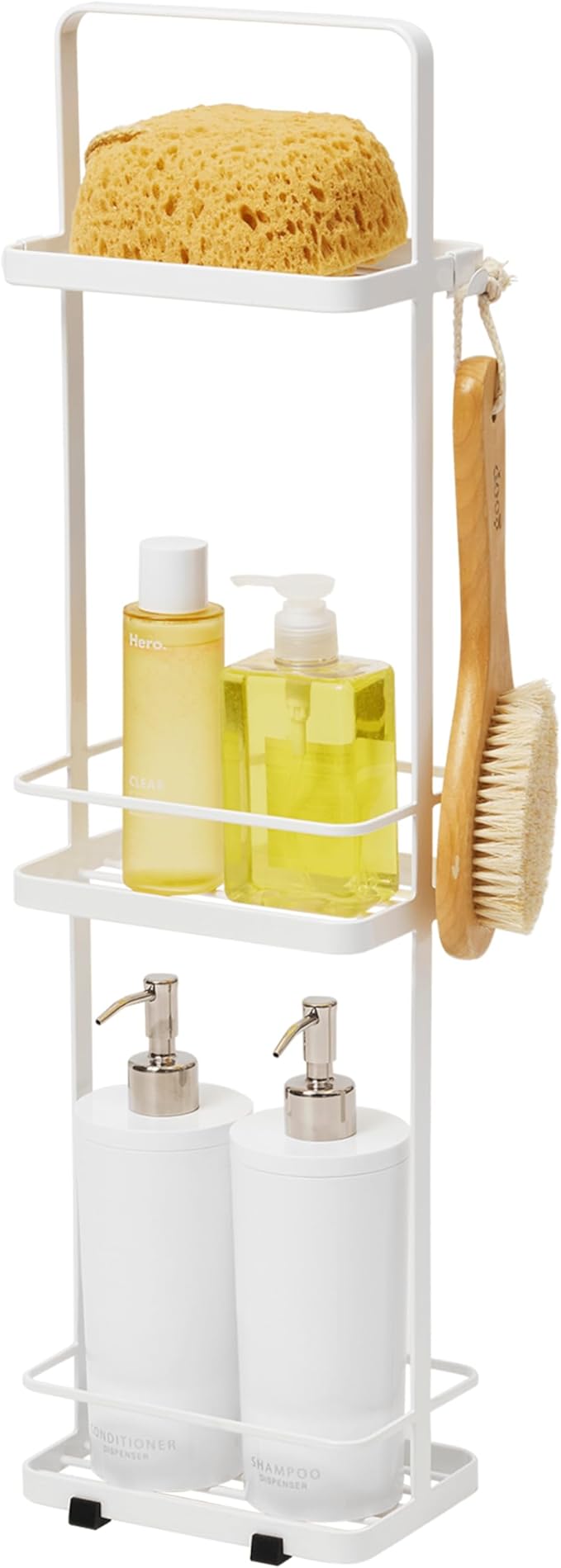 YAMAZAKI Home Tower Bath Rack - Bathroom Shower Storage Holder, Caddy Shelf Organizer - Large, 26" - Steel -