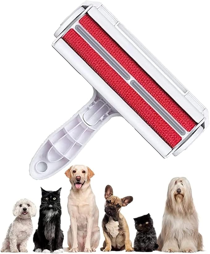 Pet Hair Removal Tool - Cat, Dog, Pet Hair Remover for Couch, Furniture, Carpet - Portable, Reusable Lint Roller and Pet Fur Remover Hair Brush