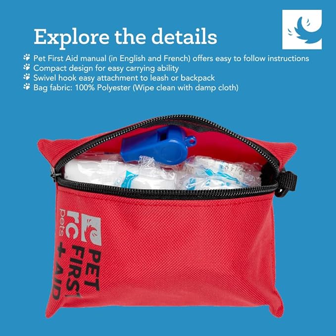 RC Pet Products Essential, Compact, Portable Pocket First Aid Kit