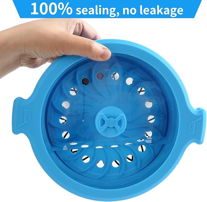 Collapsible Silicone Microwave Cookware Cooker Steamer for Cooking with Lids, 1.4L Glass Food Storage Container Sealed Bowl Mixing Bowls 2pc Set BPA Free
