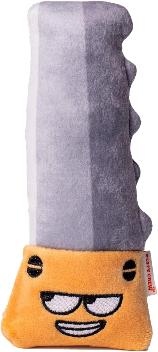 Squeaky Dog Plush Toy, Tools Bite_Stick Collection, 8", for Small and Medium Dogs (Hand Saw, Small)