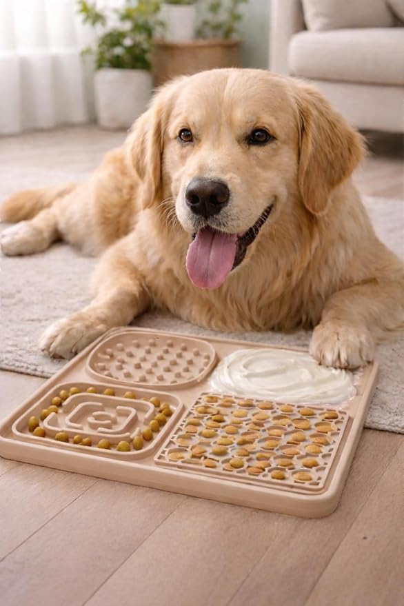 Hearth & Paw Silicone Lick Mat for Dogs – Slow Feeder & Enrichment Mat, Food-Grade 100% BPA-Free Silicone, Mental Stimulation,Better Digestions, Anxiety Relief, Multiple Colors Available