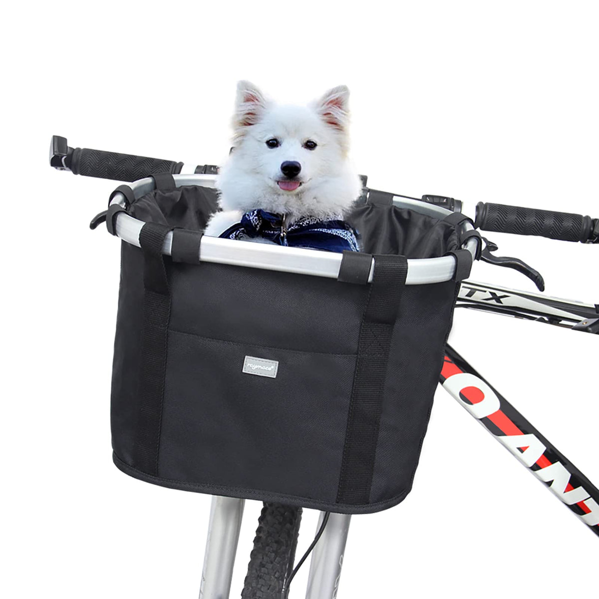 RAYMACE Bicycle Basket Dog Bike Handlebar Basket Fro | Pet Travel Esse - Image 1
