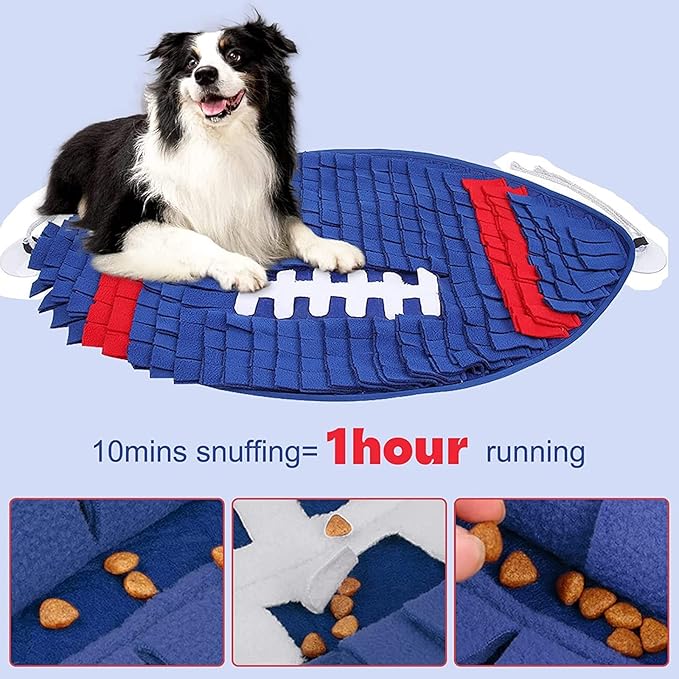 Pet Snuffle Mat for Dogs, Dog Nosework Feeding Mat, Interactive Dog Puzzle Toys, Enrichment Pet Foraging Mat Slow Feeder,Portable Indoor/Outdoor Pet Training Mat for Stress Relief