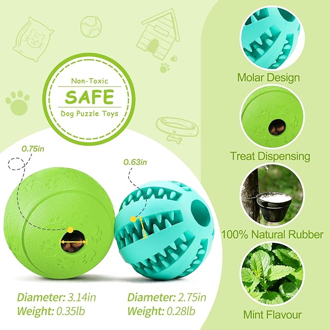 HIPPIH Dog Puzzle Toy for Aggressive Chewers