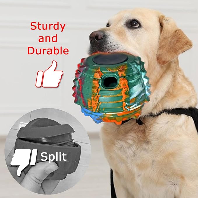 XHX Long-Lasting Interactive Dog Toy to Keep Your Pup Distracted - Safe for Dogs - Low-Mess Design - Dog Toys for Small Dogs 10-25 lbs(Green Background)