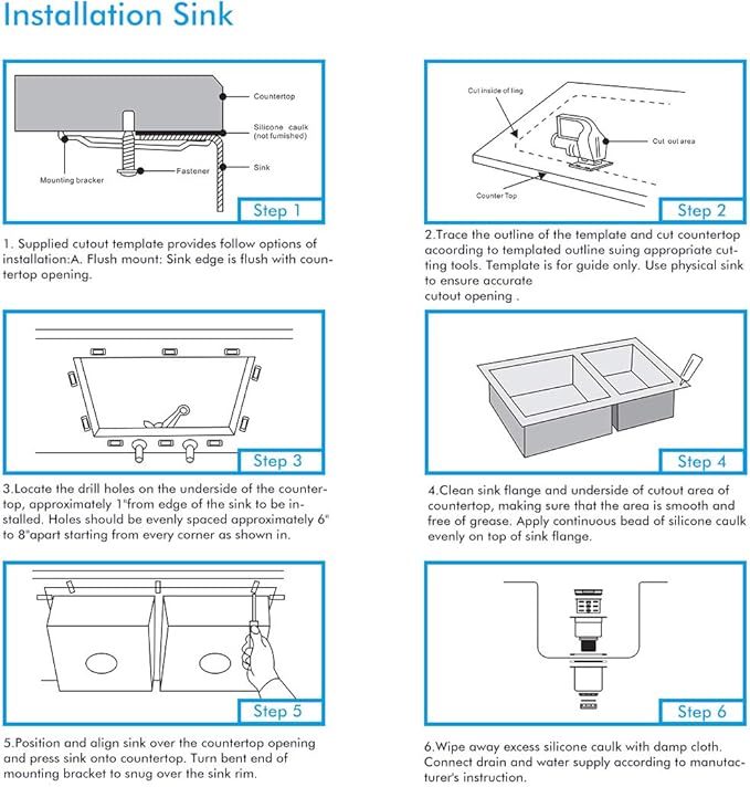VADANIA Bar Prep Sink 18-inch, 18"x18"x10", Single Bowl, Undermount, 18 Gauge T304 Stainless Steel, Satin Finish, with Strainer & Bottom Grid, cUPC listed