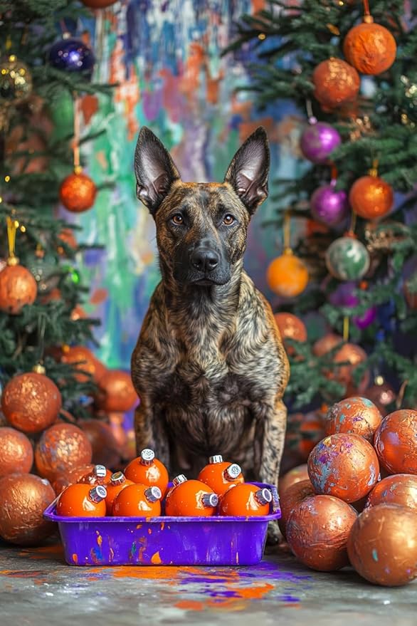 Calm Dog Diamond Art Kits for Adults, Animal DIY 5d Diamond Painting Kits for Beginners, Can Be Used As A Gift for Home and Wall Decoration 8 * 12Inch