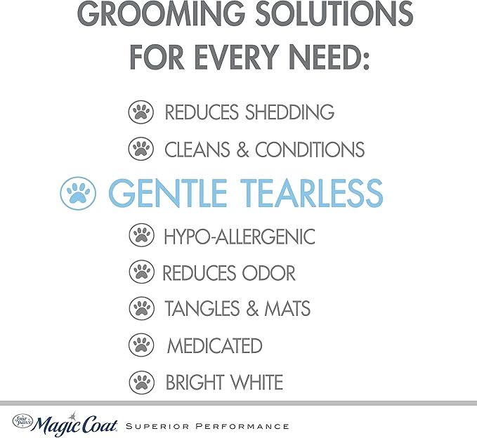 Gentle Aloe Vera Puppy Shampoo — Tearless, Deodorizing, Baby Powder Scent, 16oz