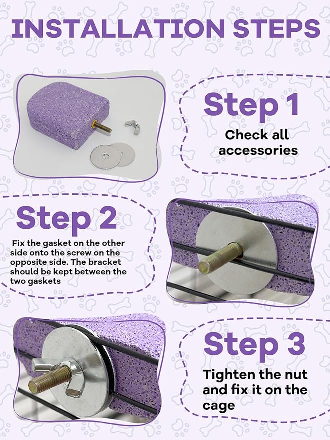 Lava Ledges for Rats 6 Pack Hamster Climbing Ledge Platform Pumice Ledge Shelf Pet Chewing Grinding Toys Small Animals Cage Accessories for Mouse Guinea Pig Gerbil Purple