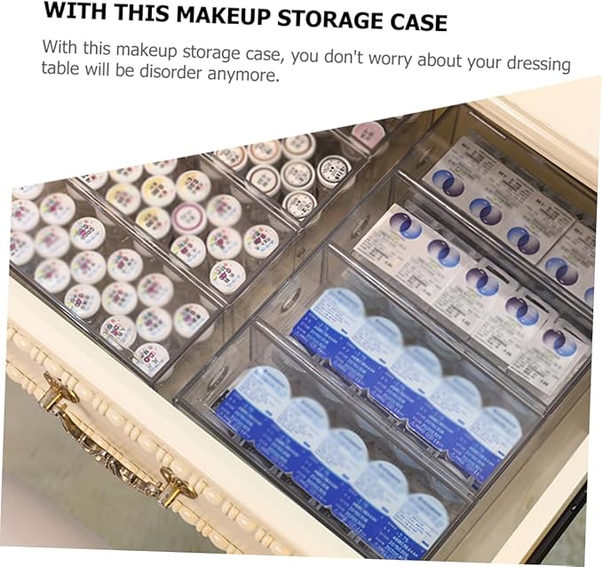 Acrylic Makeup Storage Case Jewelery Box Multipurpose Transparent Organize Your Cosmetics Easily