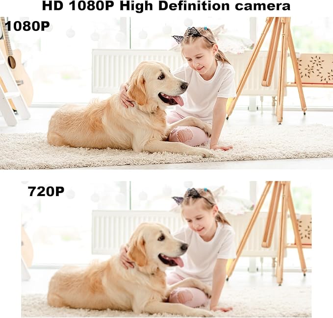 1080P Camera Charger with 2.4Ghz/5Ghz WiFi - Wireless Mini Camera for Pets Nanny - Real Time Monitoring - Small Nanny Cam for Indoor Home Security