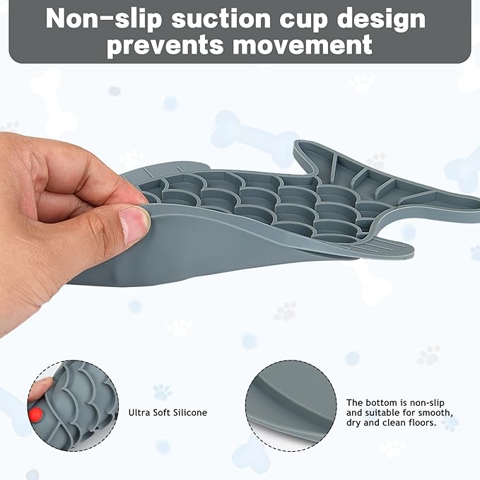 Silicone Slow Feeder Dog Bowl for Small to Large Dogs | Non-Slip, Easy Clean, BPA-Free | Slow Eating Bowl to Improve Digestion & Reduce Bloating | Durable & Safe for Puppies and Adult Dogs
