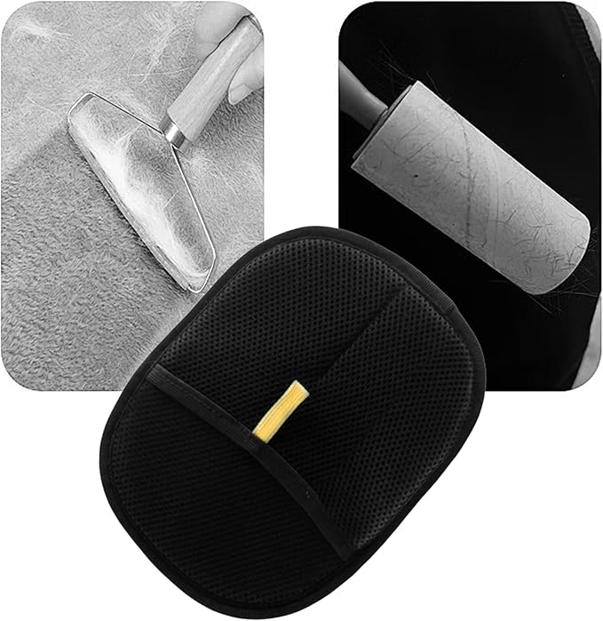 New Pet Hair Remover Glove for Dogs & Cats - Reusable Electrostatic Pet Hair Lint Brush Tool for Couch, Carpet, Car Seat - Gentle Deshedding & Efficient Cleaning (2 Pack Classic)