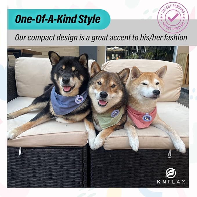 KN FLAX Aegis Calming Clip for Dogs [2 Pack], Anxiety Relief Pheromone Diffuser [Made in Korea], Lasts 60 Days, Reducing Stress Loud Noises and Separation for All Small, Medium and Large Dog (Love U)