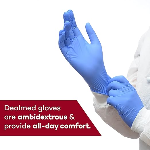 Dealmed Brand Nitrile Medical Grade Exam Gloves, Disposable, Latex-Free, 180 Count, Size Extra Large