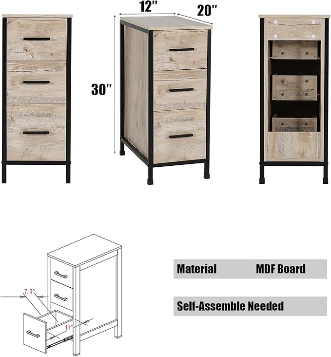 eclife 36" Bathroom Vanity Sink Combo Modern Metal Stand Cabinet W/Bottom Shelf & Storage Side Cabinet White Square Vessel Sink & Water Save Faucet & Pop Up Drain, Oak (A07)