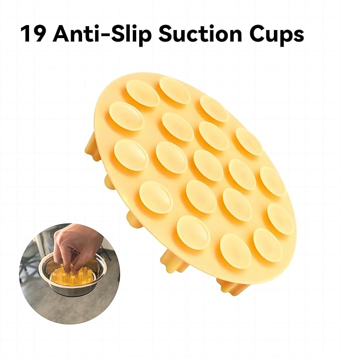 Slow Feeder Insert for Cat Dog Bowls, Anti-Choking Silicone with Strong Suction Cups, Fits Most Cat Bowls, Ideal for Puppy Small Medium Breeds