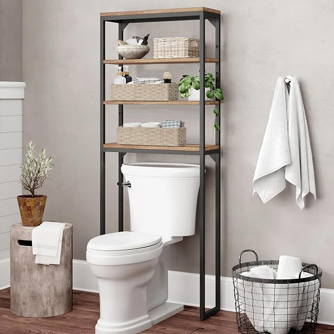 Bidtakay Long Narrow Wicker Baskets Toilet Paper Basket for Shelves 2-Pack Waterproof Imitation Small Wicker Storage Bins for Washroom Closet Boho Decor Baskets for Organizing Grayish Beige