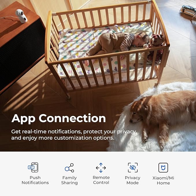 IMILAB C30 Dual 3K+3K Indoor Security Camera, 360° Pan Tilt Pet/Baby/Kid Camera, Room Cam w/Human & Pet Tracking, Smoke Detection, Color Night Vision, 5G WiFi Plug-in Cam, Wall Mount, No Monthly Fee