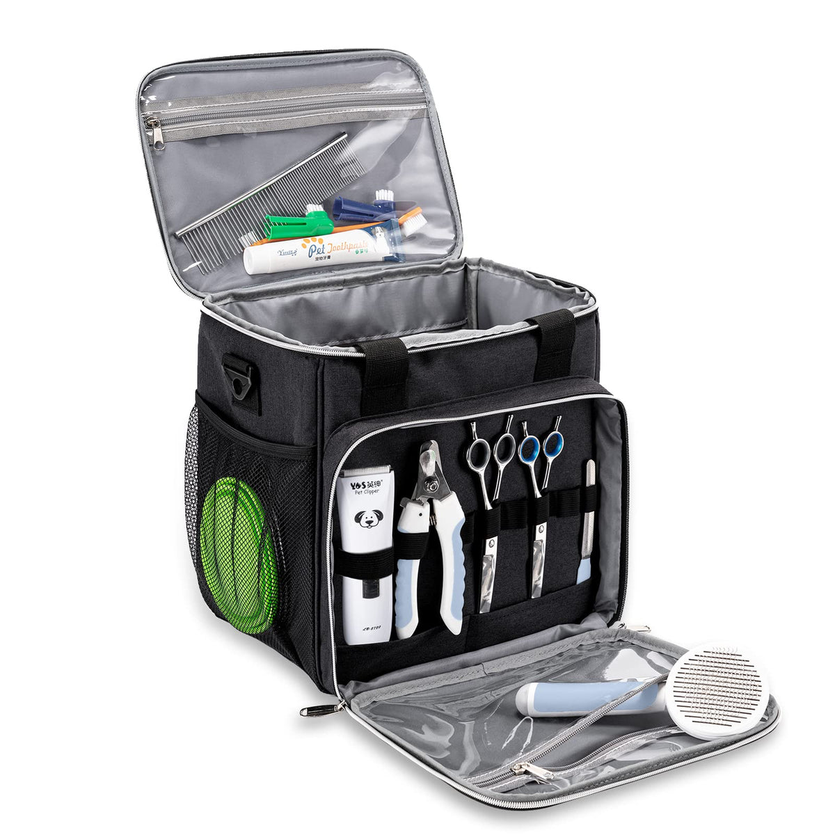 Pet Grooming Bag, Dog Grooming Supplies Organizer Tote Bag - Image 1