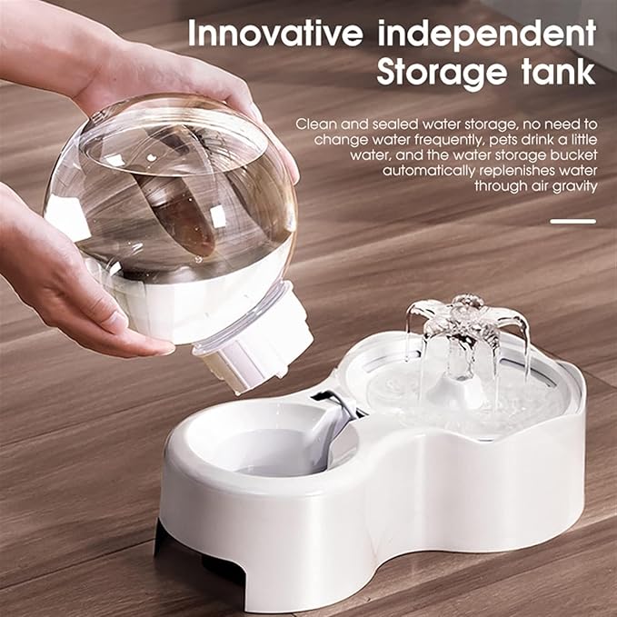 Automatic Dog & Cat Water Feeder with Sensor, Mute Faucet Drinking Bowl, 2.8L Circulating Pet Water Dispenser